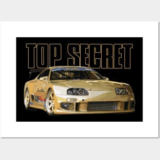 Top Secret’s Smokey Nagata supra mk4 2JZ-GTE RB26 Posters and Art